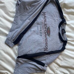Harley-Davidson Las Vegas Gray and Black Long Sleeve Shirt